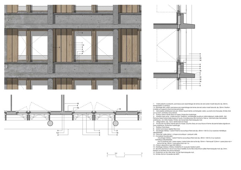 Neighborhood in Paris - Media Library and Family Flats, Student Residence, and Social Housing Units / La Architectures + Atelier Régis Roudil Architectes + Nicolas Hugoo Architecture - Image 36 of 36