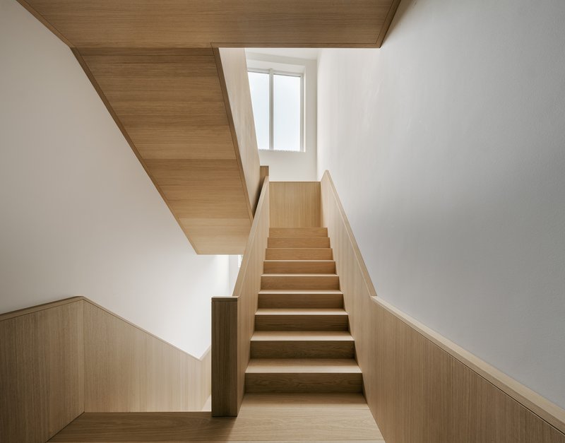 Kolberger 5 Residence / Studio Mark Randel + David Chipperfield - Interior Photography, Stairs, Wood, Handrail