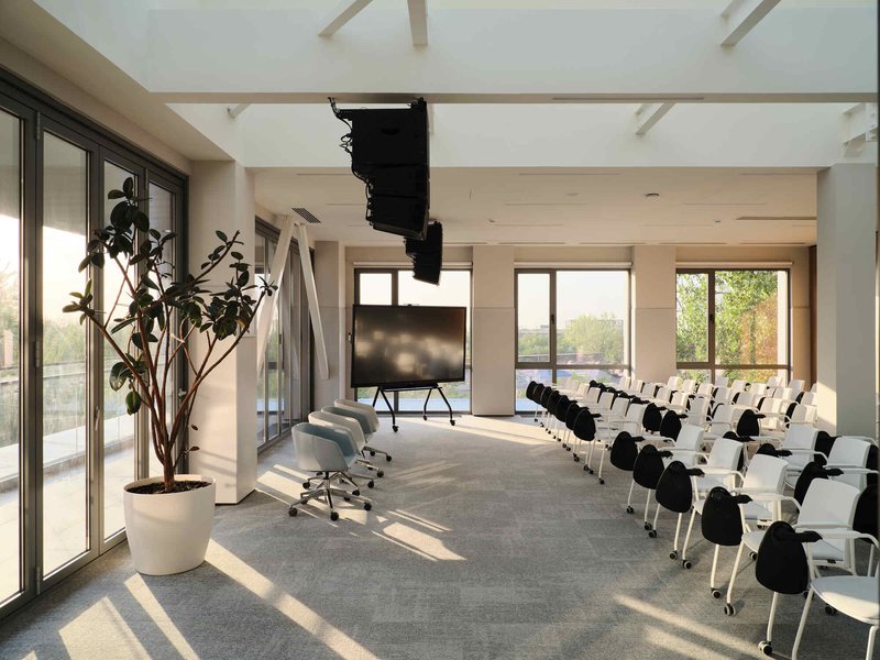 Narxoz University Business School / AGP Architects - Interior Photography, Dining room, Chair