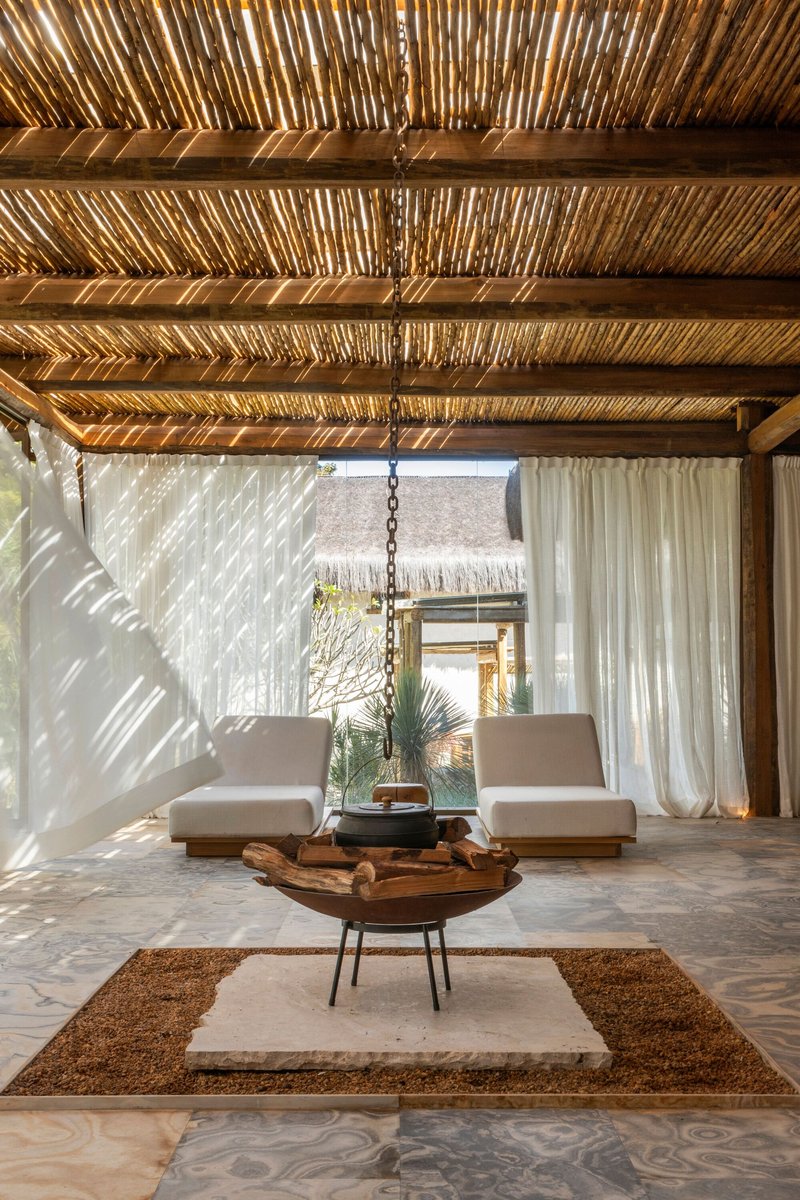 Spa / Angela Castilho Arquitetura e Interiores - Fotografia de Interiores, Sala de Estar, Madeira, Iluminação, Viga